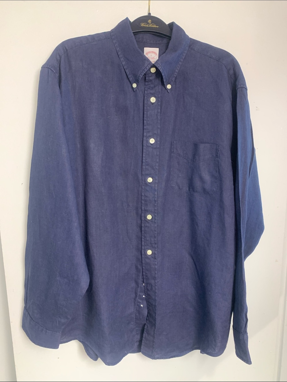 Madison Deep Navy Lightweight Button-Down Shirt